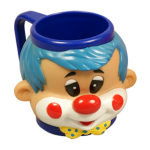 41007 ijsbeker clown blauw haar