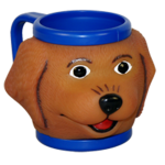 41036 ijsbeker hond lachend blauw bruin